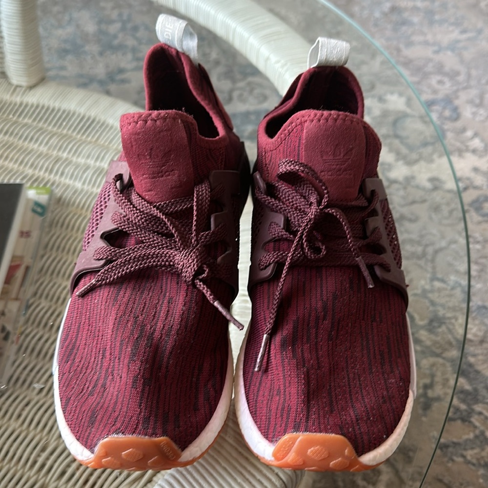 Burgundy Athletic Sneakers